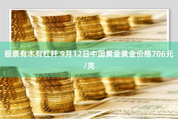 股票有木有杠杆 9月12日中国黄金黄金价格706元/克