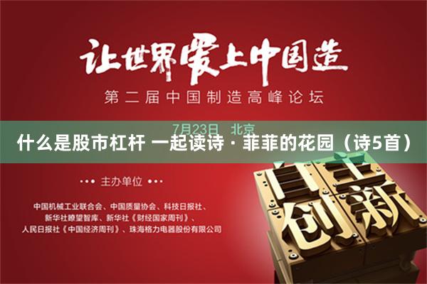 什么是股市杠杆 一起读诗 · 菲菲的花园（诗5首）