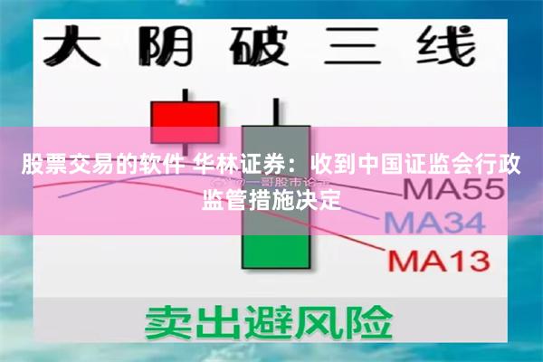 股票交易的软件 华林证券：收到中国证监会行政监管措施决定