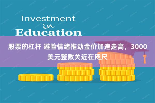 股票的杠杆 避险情绪推动金价加速走高，3000美元整数关近在咫尺