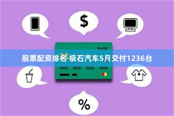 股票配资排名 极石汽车5月交付1236台