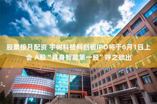 股票按月配资 宇树科技科创板IPO将于6月1日上会 A股“具身智能第一股”呼之欲出