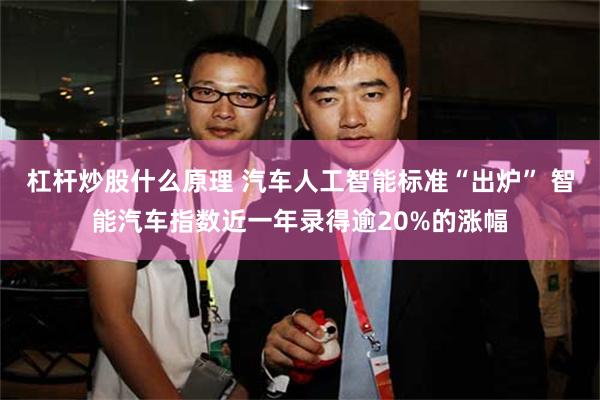 杠杆炒股什么原理 汽车人工智能标准“出炉” 智能汽车指数近一年录得逾20%的涨幅