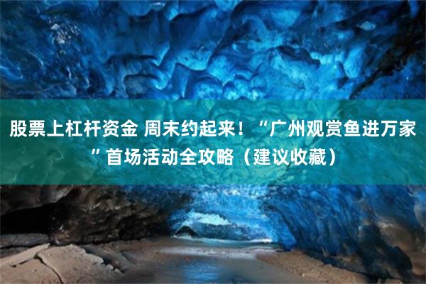 股票上杠杆资金 周末约起来！“广州观赏鱼进万家”首场活动全攻略（建议收藏）