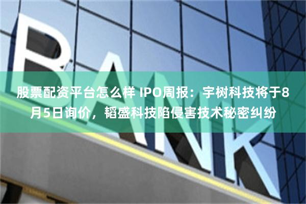 股票配资平台怎么样 IPO周报：宇树科技将于8月5日询价，韬盛科技陷侵害技术秘密纠纷