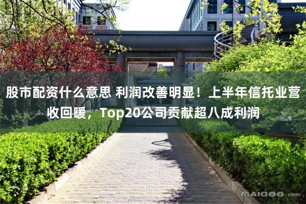 股市配资什么意思 利润改善明显！上半年信托业营收回暖，Top20公司贡献超八成利润
