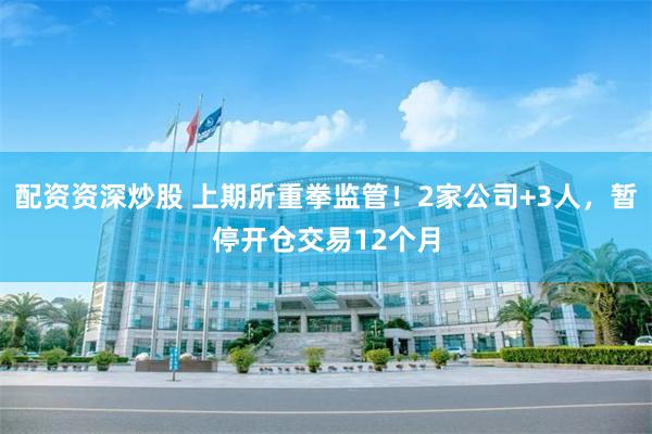 配资资深炒股 上期所重拳监管！2家公司+3人，暂停开仓交易12个月