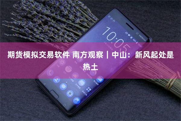 期货模拟交易软件 南方观察｜中山：新风起处是热土